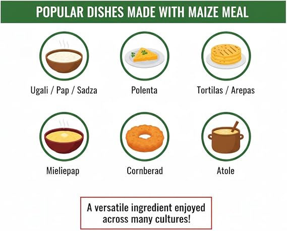 Africa Select Papa’s Choice white Maize Meal – 1.5kg | Premium Quality Cornmeal Flour | Traditional African Staple