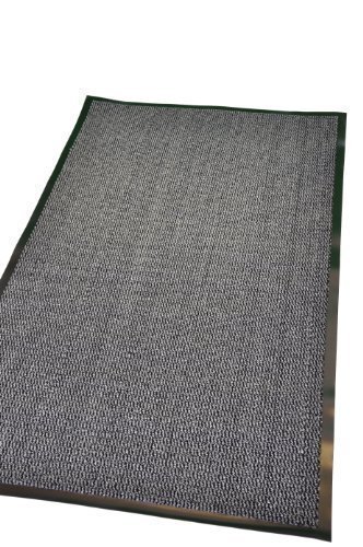 Extra Large Medium Small High Grade Top Quality Non Slip Door Mat Rubber Backed Runner Mats Rugs PVC 7mm thick Non Shedding Indoor / Outdoor Use 4 Colours 5 Sizes Made in EU AAA Grade & Quality Commercial Standard (Grey, 90x150cm (3x5'))