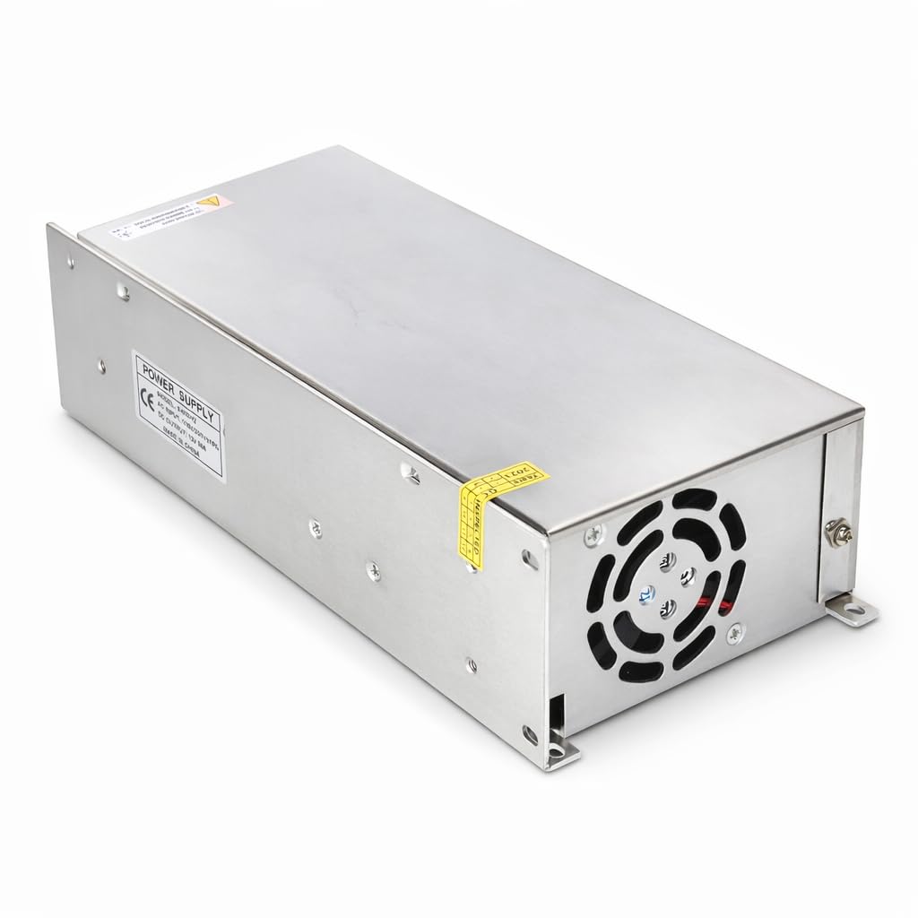 Jandei - zasilacz transformatora 110/220V AC do 12V DC 600W 50A, instalacja wewnętrzna IP20 do taśm LED, neonowych lub niskiego napięcia
