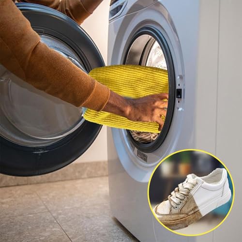2 Stück Schuhe Waschbeutel, Schuhwaschbeutel Waschmaschine, Dicker Schuhwaschbeutel Erhöhte Reibung Im Inneren, Mit Reißverschluss, Wiederverwendbarer Sneaker Waschbeutel