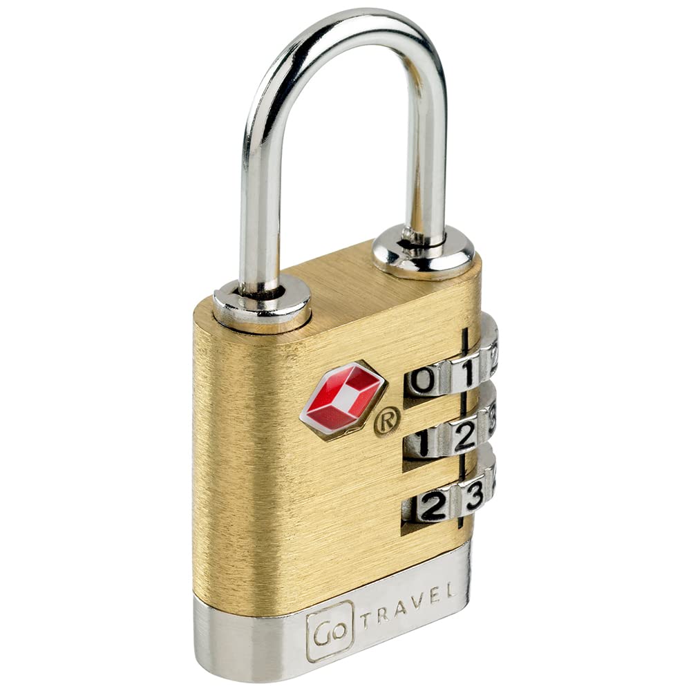 Go Travel Tsa Recognised Travel Sentry Brass Padlock