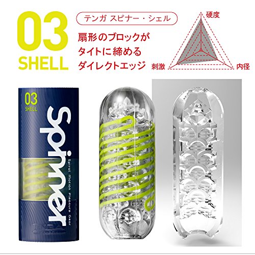 Tenga Spinner Cup Men Masturbator, Reusable Spiral Motion, Spn-00 Tetra #TOP4