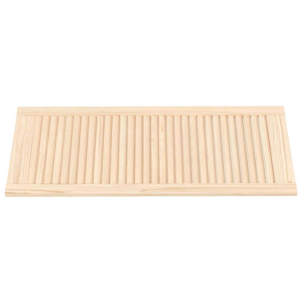 Portes d armoire à persiennes 2 pcs 99,3x39,4 cm pin massif