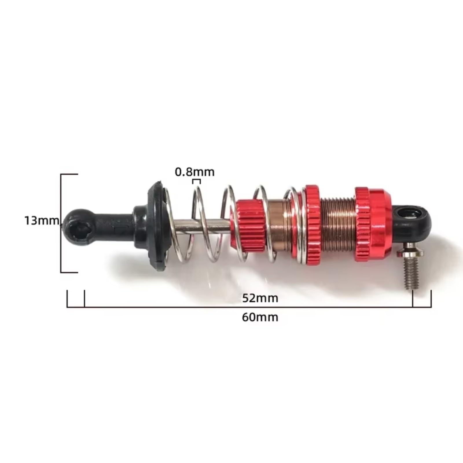 D'Amortisseur Rc Compatible avec SG1603 pour UDIRC UD1601 UD1603 UD1604 UD1607 1/16 RC Voiture Mise À Niveau Pièces Accessoires 4 Pièces Amortisseur en Métal