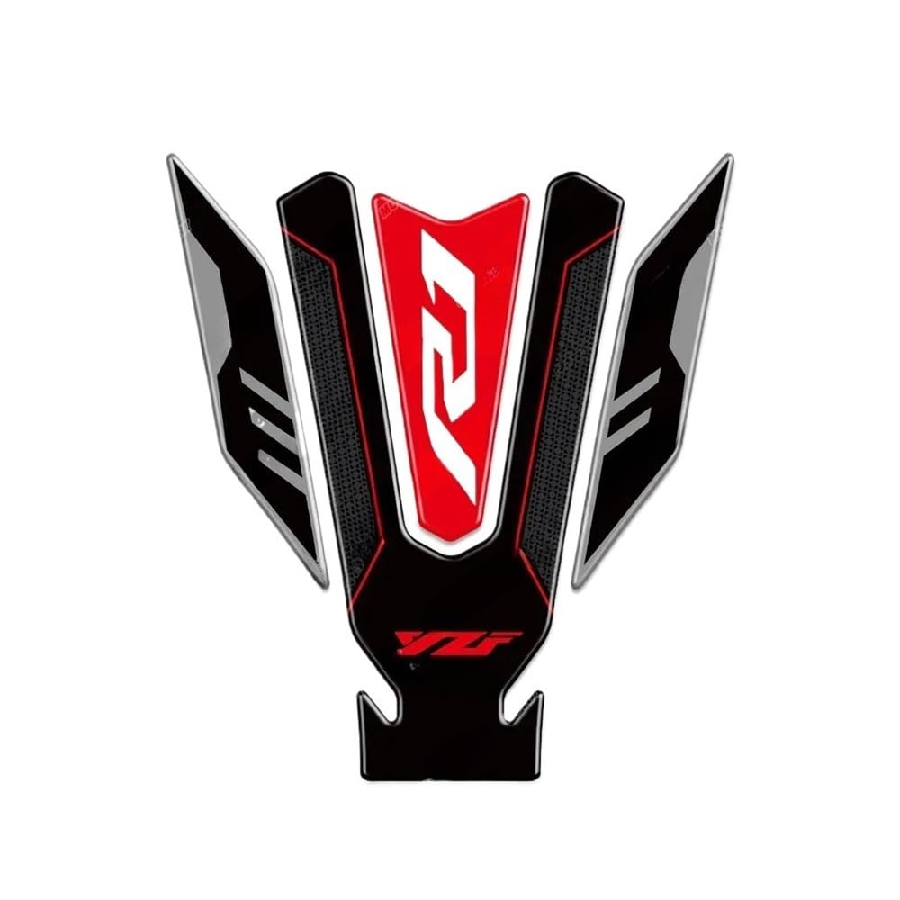 Motorcycle Fuel Tank Pad Stickers Motorcycle Tank Protector Decal Accessories for YZF R1 R1M YZFR1 2015-2023 Traction Fuel Decal Tank