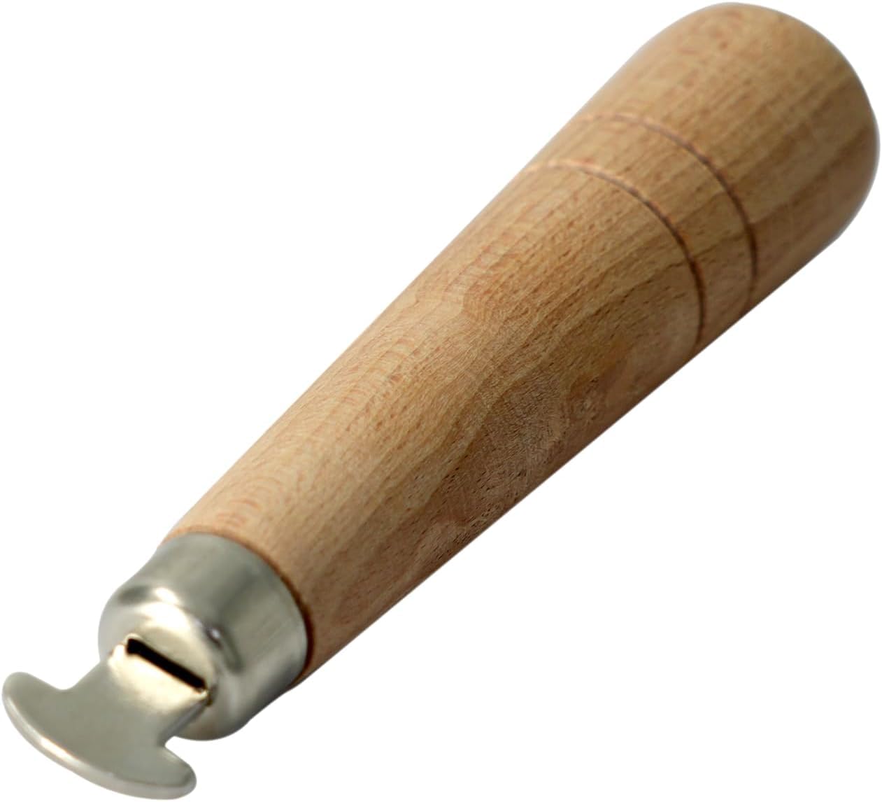 Kit di strumenti a griffe e lunetta, confezione da 3 pezzi, strumenti per la regolazione delle gemme con spingi rebbi, rullo lunetta e manici ergonomici in legno