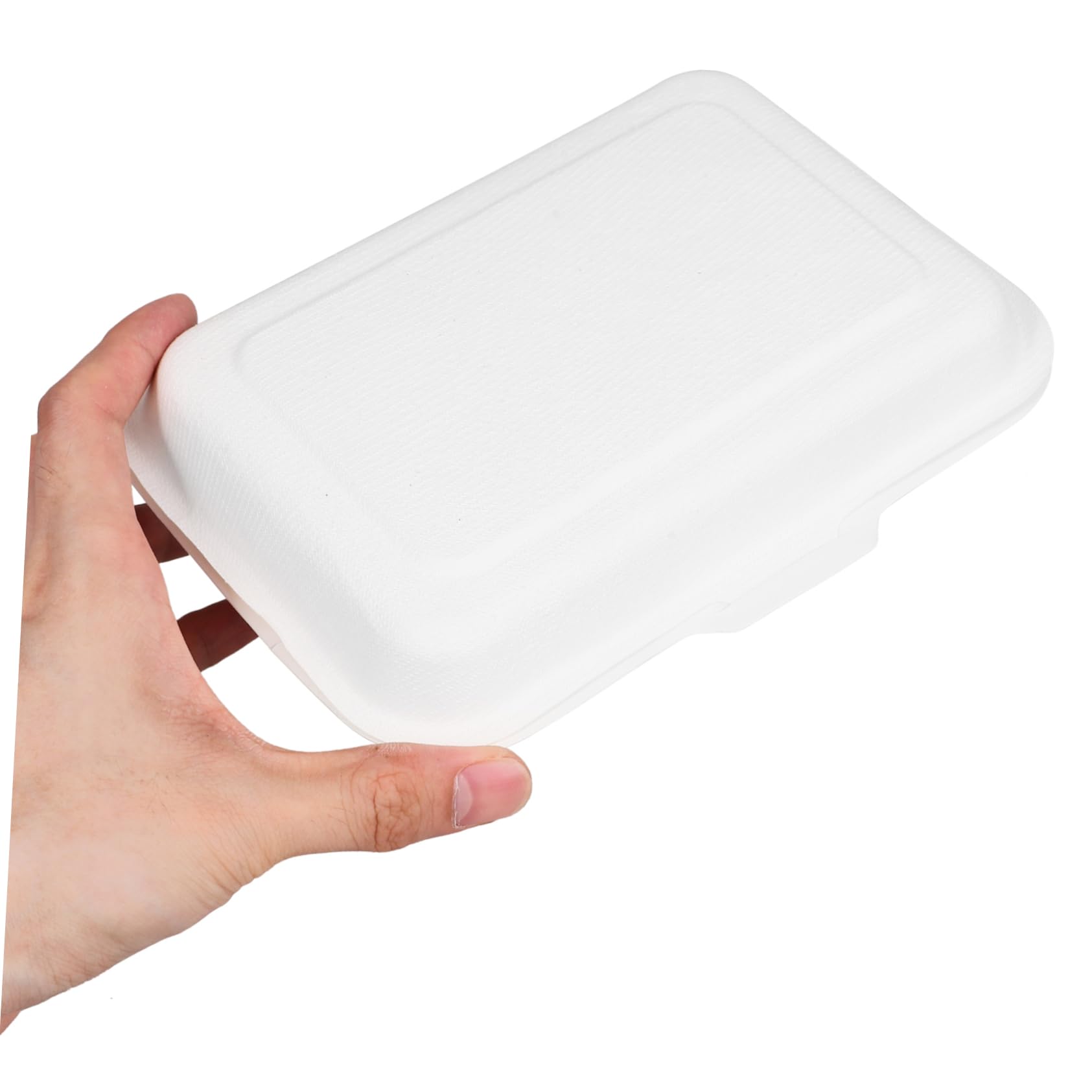 Abaodam Scatole Alimentari da Asporto Biodegradabili in Carta Naturale 600ml 50 Pezzi Contenitori Pranzo Usa e Getta Facili da Trasportare Adatte per Confezionare Dolci e Piatti