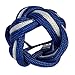 Handmade Neckerchief Slide Woggle for Scouts Paracord Turks Head Knot Red Blue (Royal White)