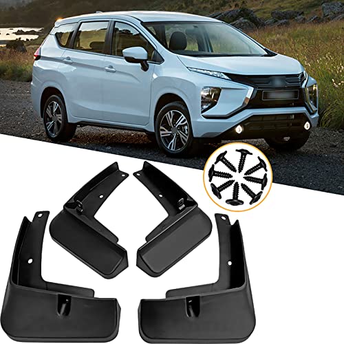 Wheel Tire Mud Flaps Splash Guards Compatible With Mitsubishi Xpander 2021, 4Pcs Automotive Fender Flares Retrofit Accessories, Car Front Rear Mudguard Set #TOP4