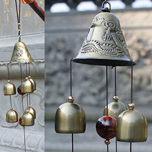 Ketsicart Chapel Bells Resonant Deep Tone Wind Chimes Living Garden Yard Hanging Windchime