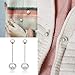 ASHMITA 6 Pairs Faux Pearl Brooch for Women Sweater Shawl Clip All-Match Clothes Pins