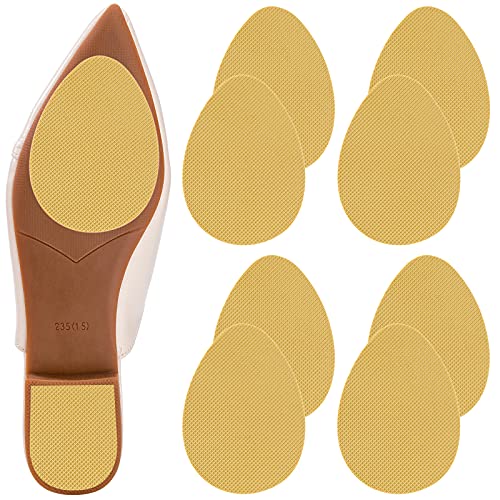 Image of GADEBAO Non-Slip Shoe Pads, Self-Adhesive Anti-Slip Grips for Bottom of Shoes, Odorless Silicone Pads, High Heels Non-Skid Sole Protector Stickers (Beige-8 Pcs)