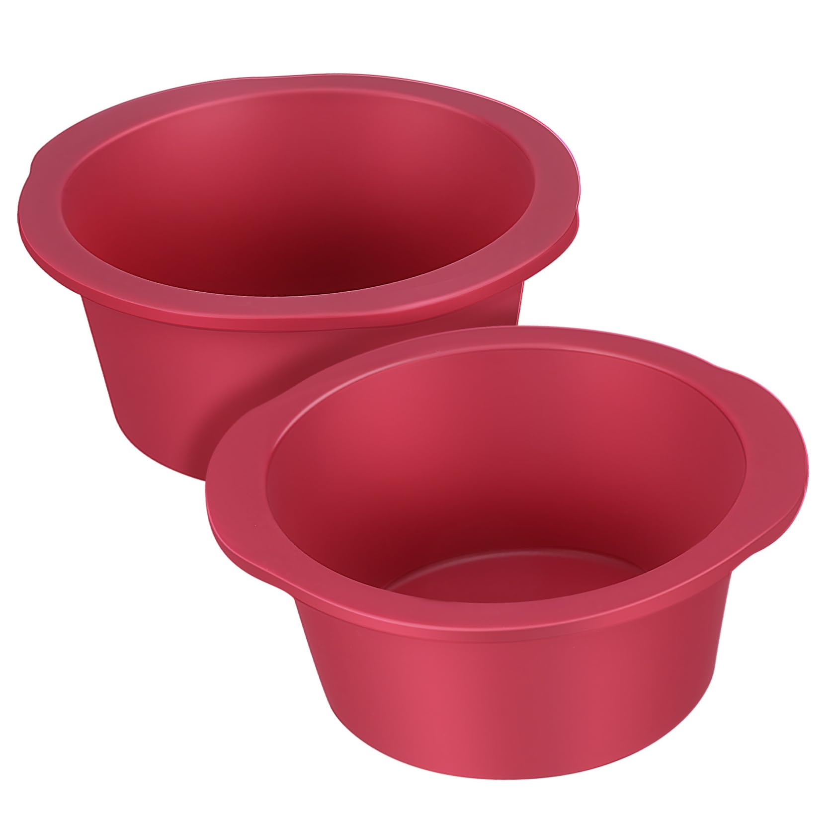 Cabilock 2pcs Silicone Cake Non Stick Round Baking Pans for Cheesecakes and Creative Cakes Heat for Beginners and Versatile Baking Projects