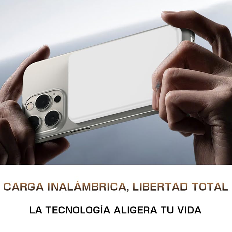 Powerbank 6800mAh con Carga inalámbrica 15W y Carga rápida 20W,Carga 2 Dispositivos por Type-C.Compatible con iOS 16/15/14/13/12 y Android,Ideal para emergencias y Viajes,Certificado PSE,Azul