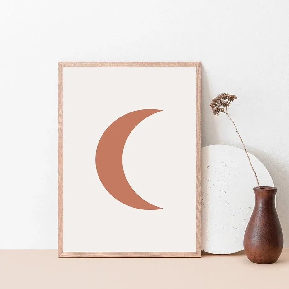 Póster con estampado de formas abstractas sobre lienzo de alta densidad para salones sofisticados 3