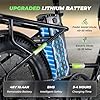 isinwheel U7 Electric Bike for Adults, 750W Peak 20 mph Cargo Ebike Adult Electric Bicycles 55 Miles Range E Bike, 48V 10.4Ah Removable Battery, 7 Speed Gearshift, 20" Step Thru Ebikes for Adults #2