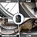 Tecledsn 10PCS Car Tire Valve Stem Caps, Car Tyre Valve Cap, Plastic Tire Air Caps with O Rubber Seal, Airtight Seal Heavy Duty Dustproof Tire Valve Stem Covers Universal for Car Truck (Black)