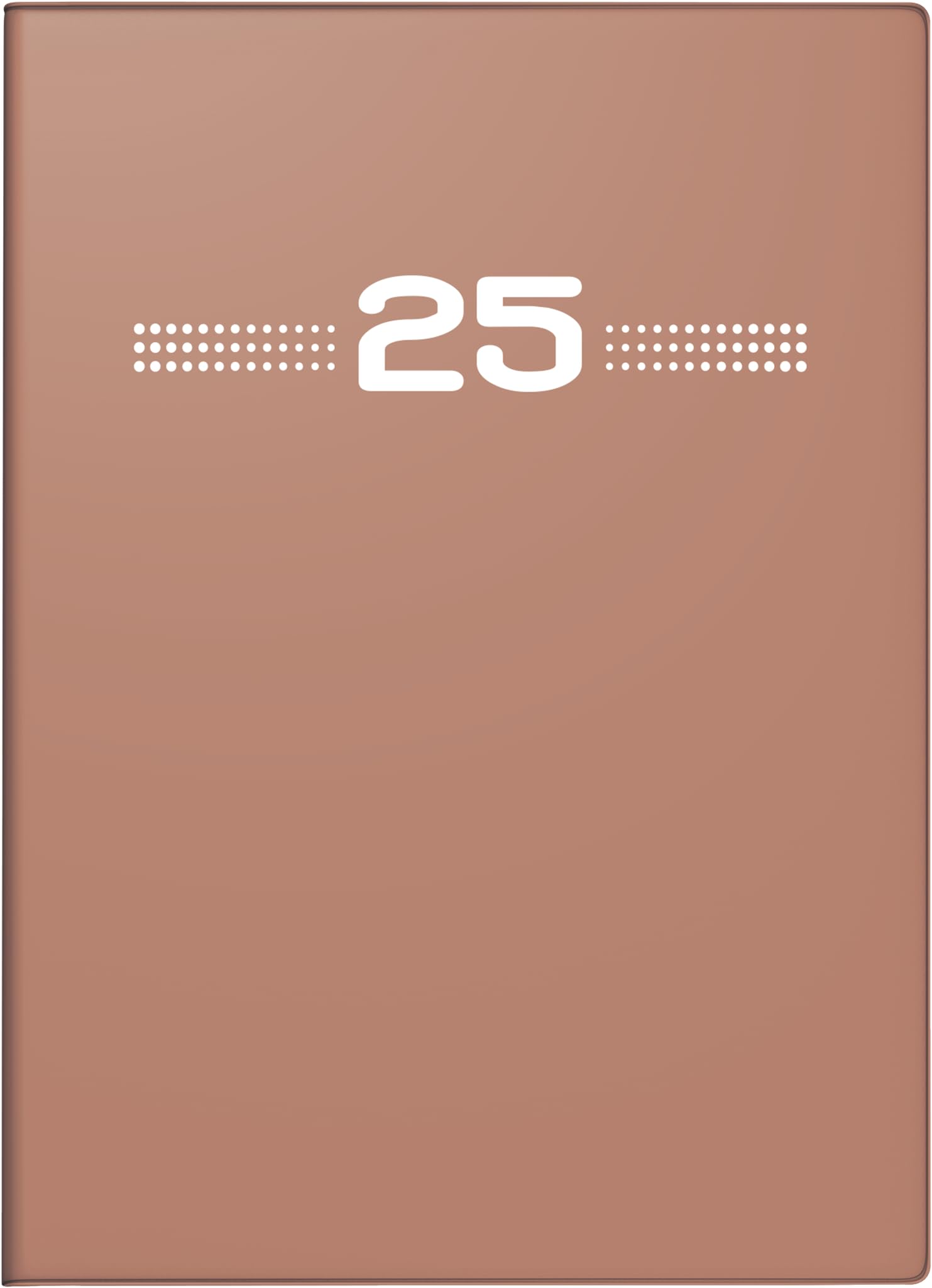 rido/idé Pocket Diary Model Perfect/Technik I (2025), 2 Pages = 1 Week, A6, 144 Pages, Plastic Cover, Caramel