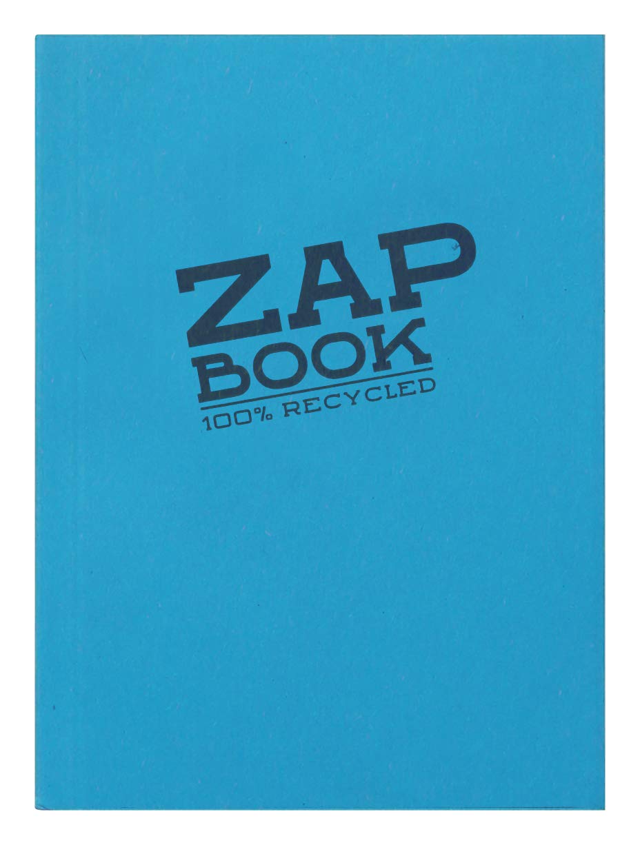 Clairefontaine, Ref 3357C, Recycled Zap Book (160 Pages), A6 (148 x 105mm) Size, Recycled 80gsm Paper, Acid Free, pH Neutral