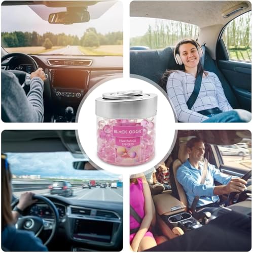 Image of BKN Super Fragrance Black Odor Car Air Freshener B0-10| 130g Bubble Gel Balls | Long-Lasting Scent for Home, Office, Car, Bathroom & Closet | Odor Eliminator & Room Deodorizer (Bubble Gum)