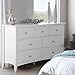 Price comparison product image Edward Hopper white 7 drawer chest, large chest of drawers with metal runners and dovetail joints, FULLY ASSEMBLED