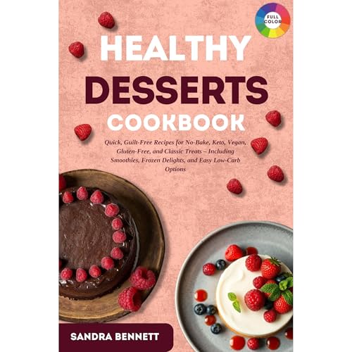 Healthy Desserts Cookbook Audiolibro Por Sandra Bennett arte de portada