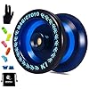 YOSTAR Yoyos voor kinderen K1 Plus responsieve Yoyo Duurzame Yoyo met 5 snaren, handschoen, tas (donkerblauw)