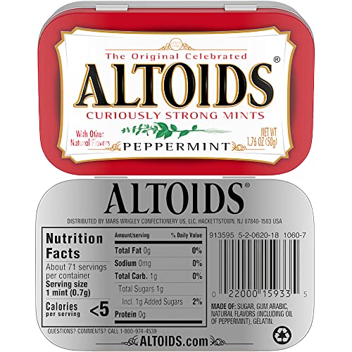 Altoids Variety Pack - 12 Pack - 1.76 Ounces Per Tin - Peppermint, Wintergreen, Spearmint, Cinnamon - Packed In Mighty Merchandise Gift Box #TOP3