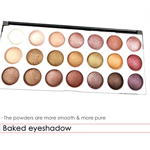 Eyeshadow Palette Makeup, Everfavor Pigmented Eye Shadow Nude Palettes - Professional 21 Colors Shimmer Warm Neutral Smoky Cosmetic Baked Eye Shadows (21 Colors, 09) #TOP5