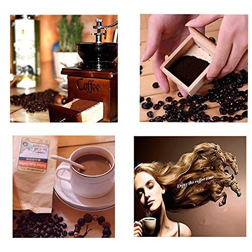 Coffee Mill Grinder - Manual Coffee Grinder with Adjustable Gear Setting