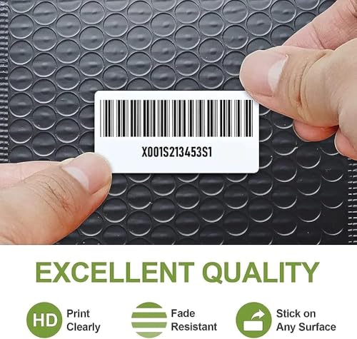 Image of Sehgal Store 38x25 Direct Thermal Barcode Label Sticker - 1.5 x 1 Inches - 38mm x 25mm - 1000 Labels Per Roll 1UPs - White Self Adhesive Sticker for Printing Barcoding (Pack of (10)