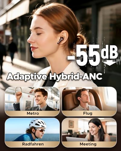 SoundPEATS Air5 Pro True Wireless In‑Ear Kopfhörer, Schwarz – Ansicht 3