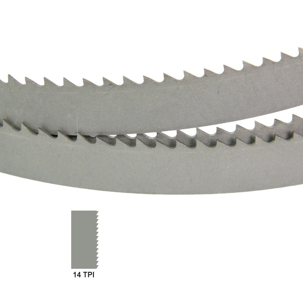 Brzeszczot taśmowy 14TPI x 56 1/8 1/2 cala, brzeszczoty bimetaliczne 1425 mm, brzeszczot M42 do ciężkiej pracy, zgodny z normami BS190, BS250, BS10, 1 szt