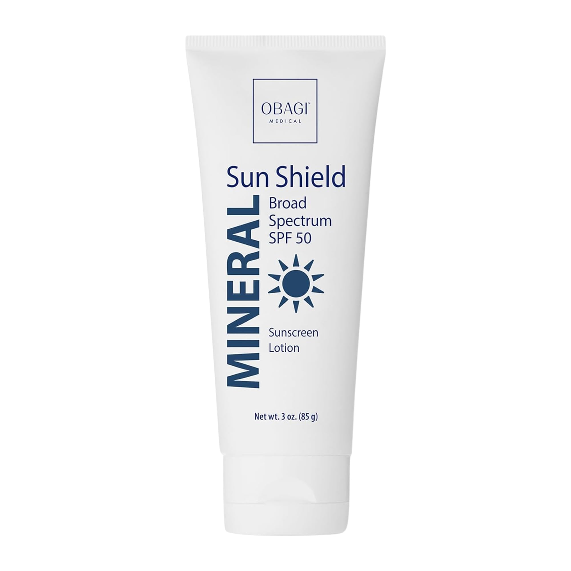 Sun Shield Hypoallergenic Mineral Sunscreen – Broad Spectrum SPF 50 Protection from the Sun – Sheer, Quick-Absorbing Formula – 3 oz