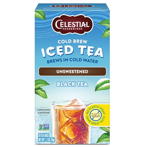 Image of Celestial Seasonings Cold Brew Unsweetened Black Tea Iced 18 tea bags