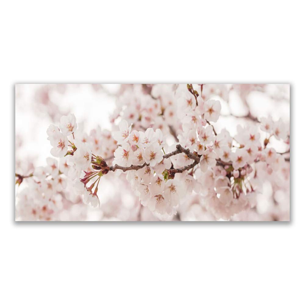 Tulup Acrylic Glass Print 140x70cm Wall Art - Wall Picture behind Plastic/Acrylic Glass - Flowers Floral