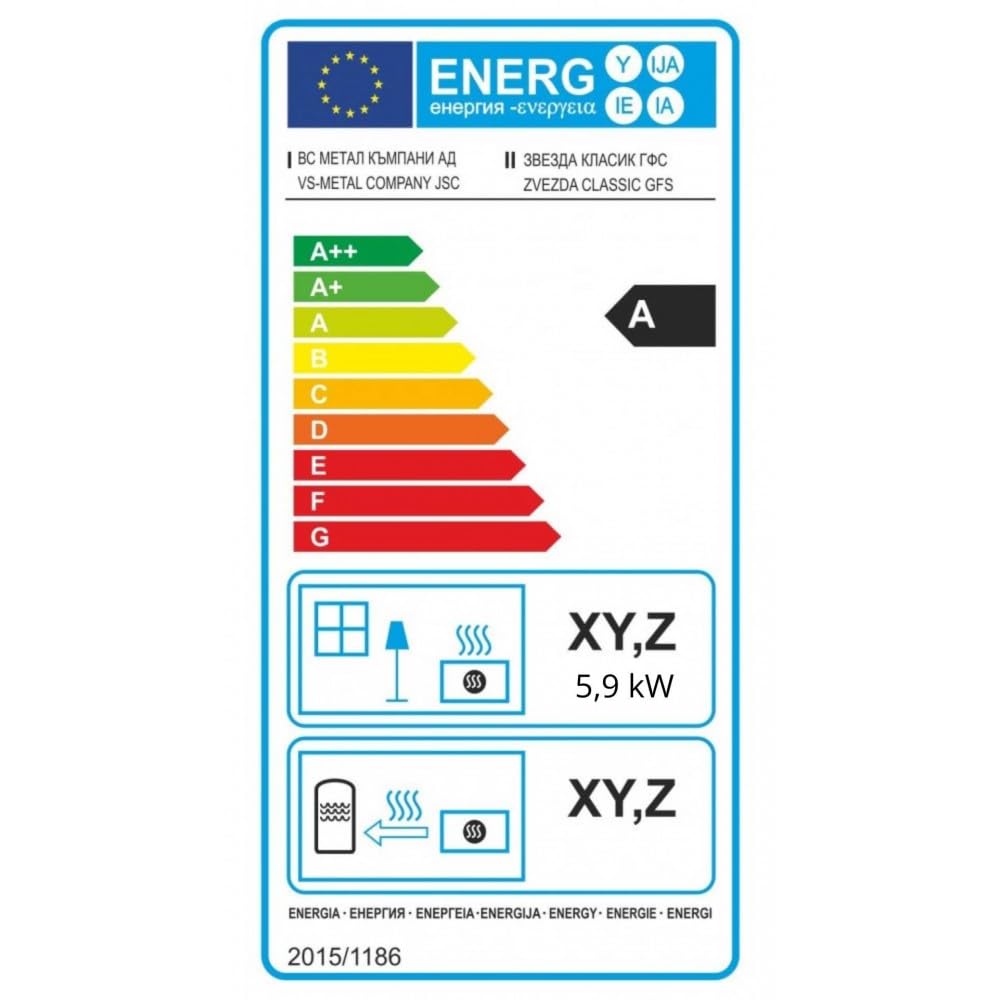 Kaminofen Holzofen Küchenofen Küchenhexe mit Backofen und Kochplatte ZVEZDA, Modell Classic GFS 5.9kW, Backofen von rechts [Energieklasse A]