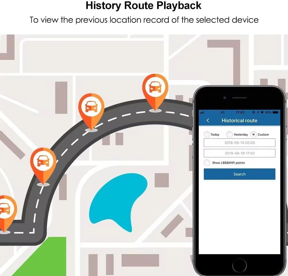 4GTK806 Vehicle-Mounted GPS Tracker Wiring Model Remote Real-time Positioning Free Platform When Fuel and Power are Cut Off