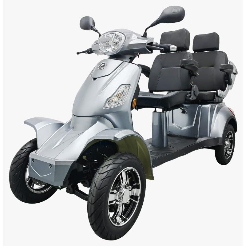 Seniorenmobil VITA CARE 4000 Duo Li - Zweisitzer Elektromobil 25 km/h 1000 W herausnehmbarer Lithium-Akku 60V/20Ah bis 60 km 4 Räder 250 kg Zuladung Straßenzulassung