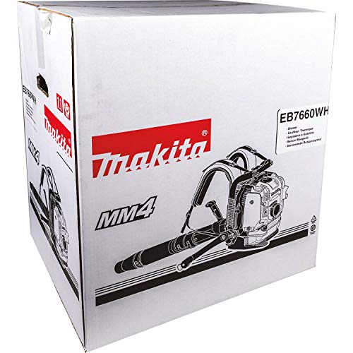 Makita EB7660WH 75.6 cc MM4 4-Stroke Engine Hip Throttle Backpack Blower, Teal