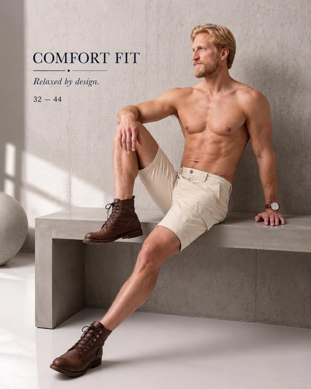 Image of Comfort Fit Shorts for Men & Women | Cotton Stretch Fit | 32-44