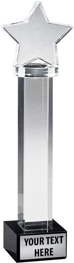 Crown Awards Star Austerity Trophy, 10" Crystal Star Trophies Prime