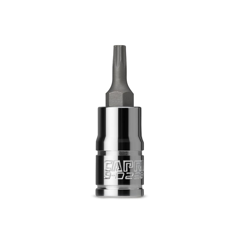 Soquete Avulso com Ponta Estrela T15 Capri Tools 3-0223, Encaixe de 6,35 mm (1/4 pol.)