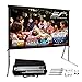 Elite Screens Yard Master 2, 75-inch Outdoor Projector Screen with Stand 16:9, 8K 4K Ultra HD 3D Fast Folding Portable Movie Theater Indoor Foldable Snap On 75” Front Projection | OMS75H2
