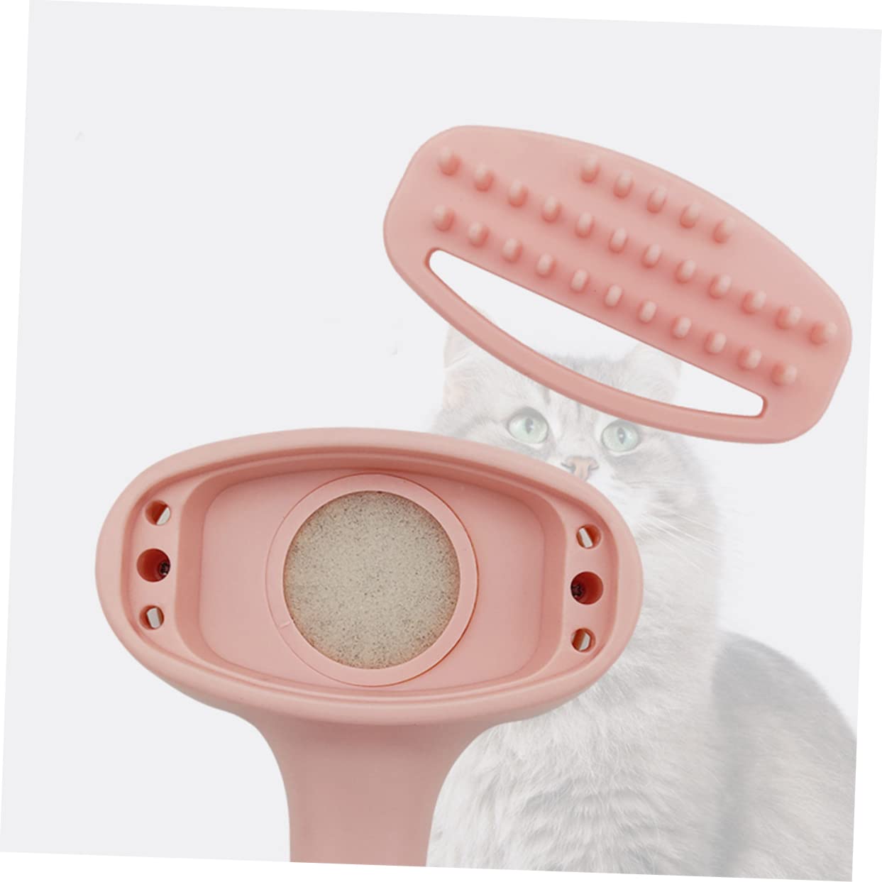 Mipcase Peine para Gatos y Perros Cepillo De Succión Eléctrica Mango Ergonómico Quitar Pelo Fácil y Cómodo