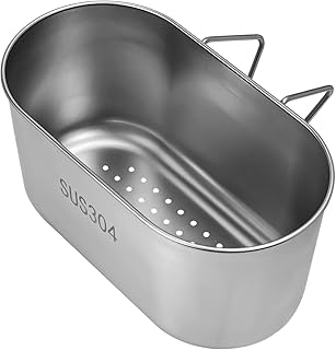 SAVITA Kitchen Sink Strainer Basket, 7.1x3.9x3.5inch Stainless Steel Sink Drain Strainer Basket Hanging Kitchen Filter Basket Drain Basket for Kitchen Sink Food and Fruits Vegetables