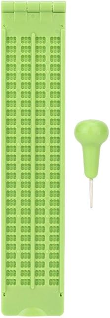 Xiangxin Escrita em plástico em braille, superfície lisa, durável, uso prolongado em braille, para escritório em casa