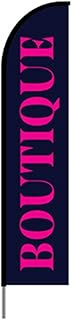 Boutique Shop Outdoor Advertising Feather Flag Banner Swooper Flag Kit w/Pole and Ground Stake