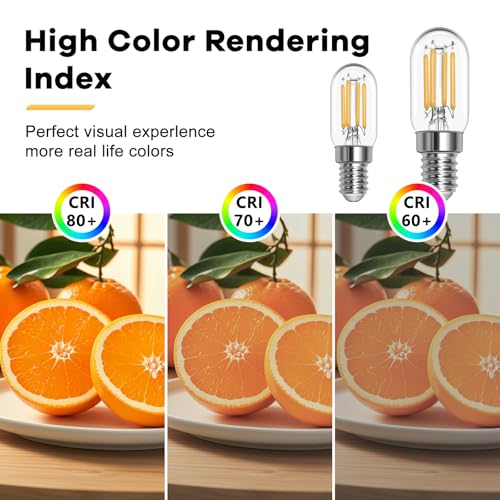 LED Glühbirne E14 Warmweiss 2W 230V, Glühbirne Kühlschrank Led T22 E14 Warmweiß 2700K, Ersatz 25W-30W Halogenlampe, Nicht Dimmbar… – Ansicht 4