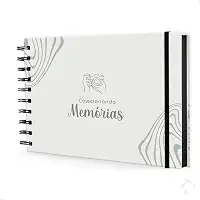 NISTI PRINT, Scrapbook Álbum Fotos Caderno Criativo Folha Preta Memórias